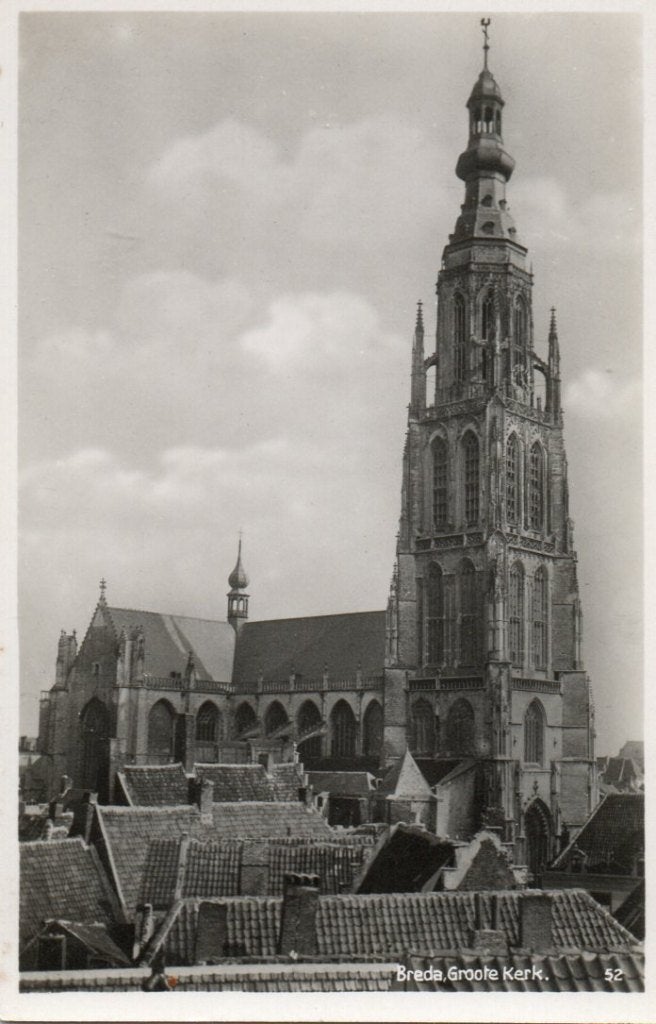 Breda Groote Kerk, Ophalen of Verzenden, Voor 1920, Ongelopen, Noord-Brabant
