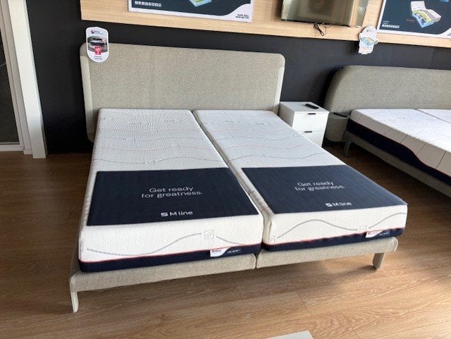 Mline boxspring 3-motorig met Coolmotion matras 3 en 4, 210 cm, Ophalen of Verzenden, 180 cm, Nieuw