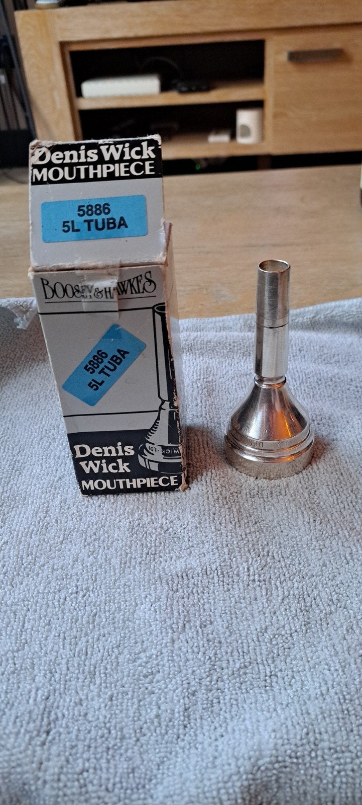 Denis Wick 5886 5L Tuba Mondstuk - Uitstekende Staat, Ophalen of Verzenden, Zo goed als nieuw, Koperblazer