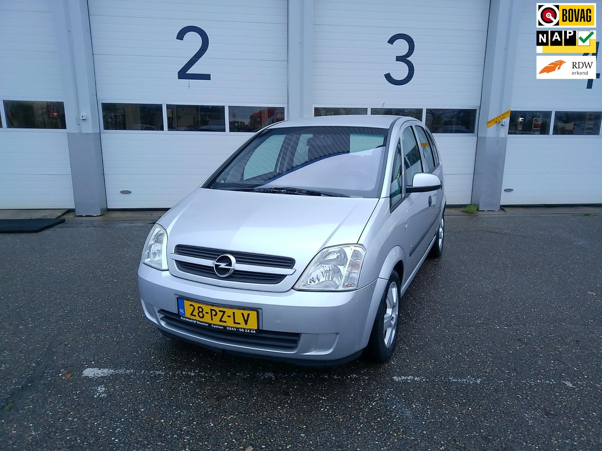 Opel Meriva | Airco |5drs | 129.000 km | NAP | Nieuwe APK |, Voorwielaandrijving, Stof, Gebruikt, Zwart