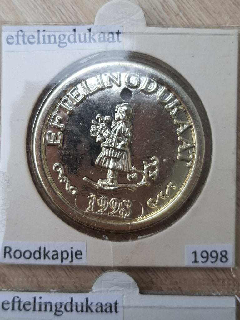 Efteling dukaat ezeltje strekje 1998, Verzamelen, Ophalen of Verzenden, Zo goed als nieuw, Overige typen
