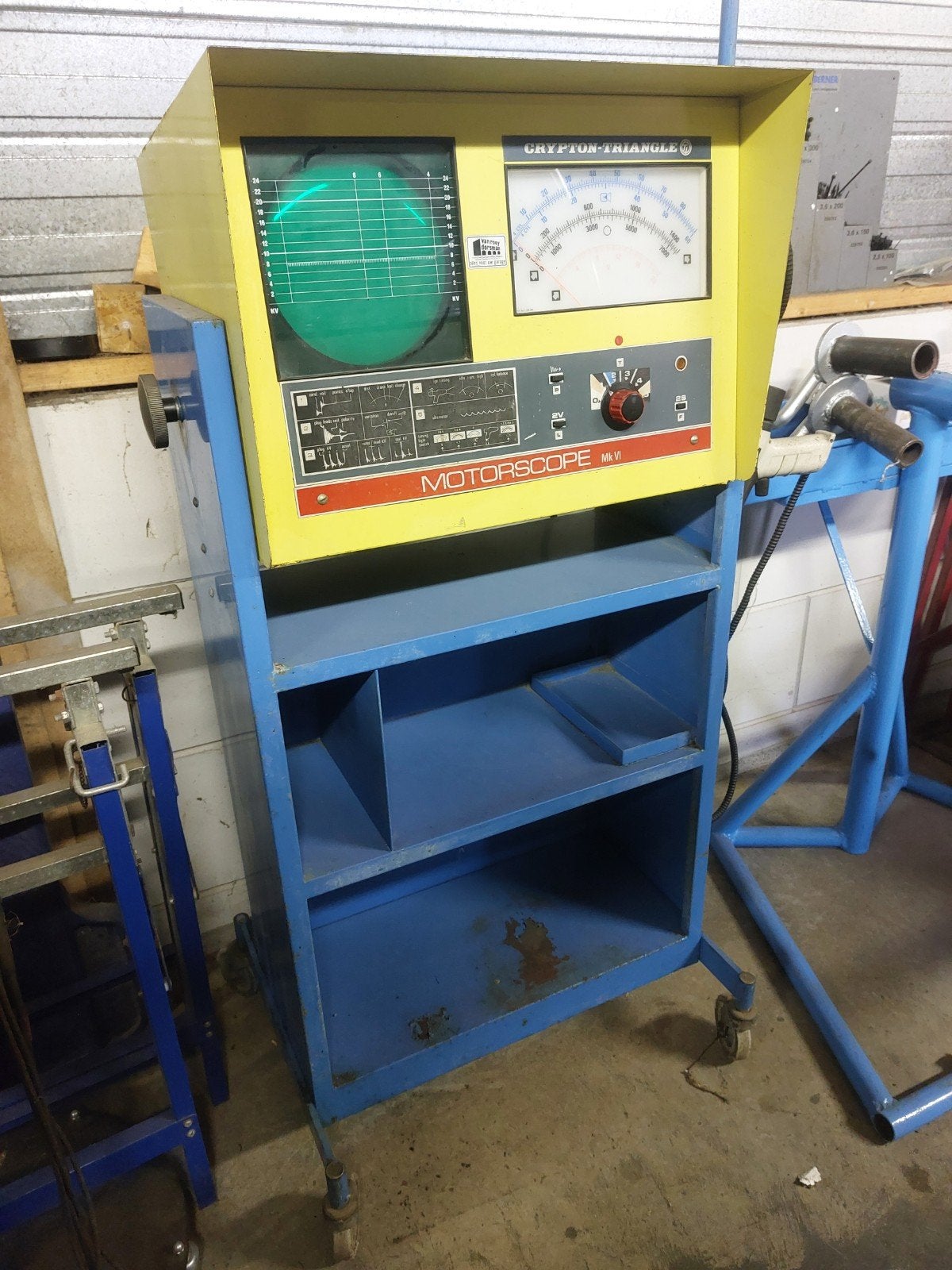 vintage auto garage meetgereedschap Motorscope VI, Ophalen