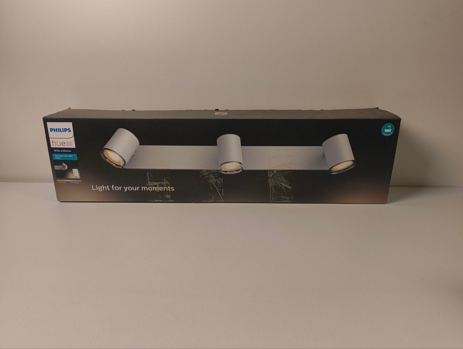 Philips Hue Adore Badkamerspot 3 spots - Nieuw in doos, Huis en Inrichting, Lampen | Spots, Smart, Nieuw, Overige fittingen, Ophalen of Verzenden