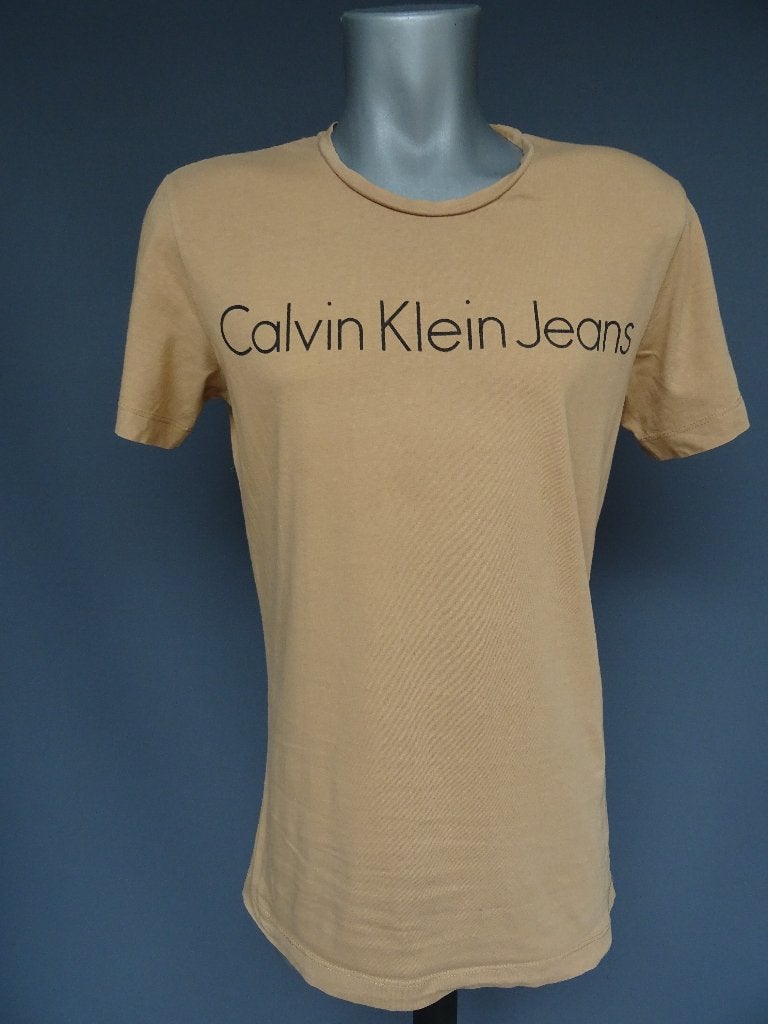 CALVIN KLEIN jeans maat M, t shirt., Calvin Klein, Bruin, Maat 48/50 (M), Ophalen of Verzenden