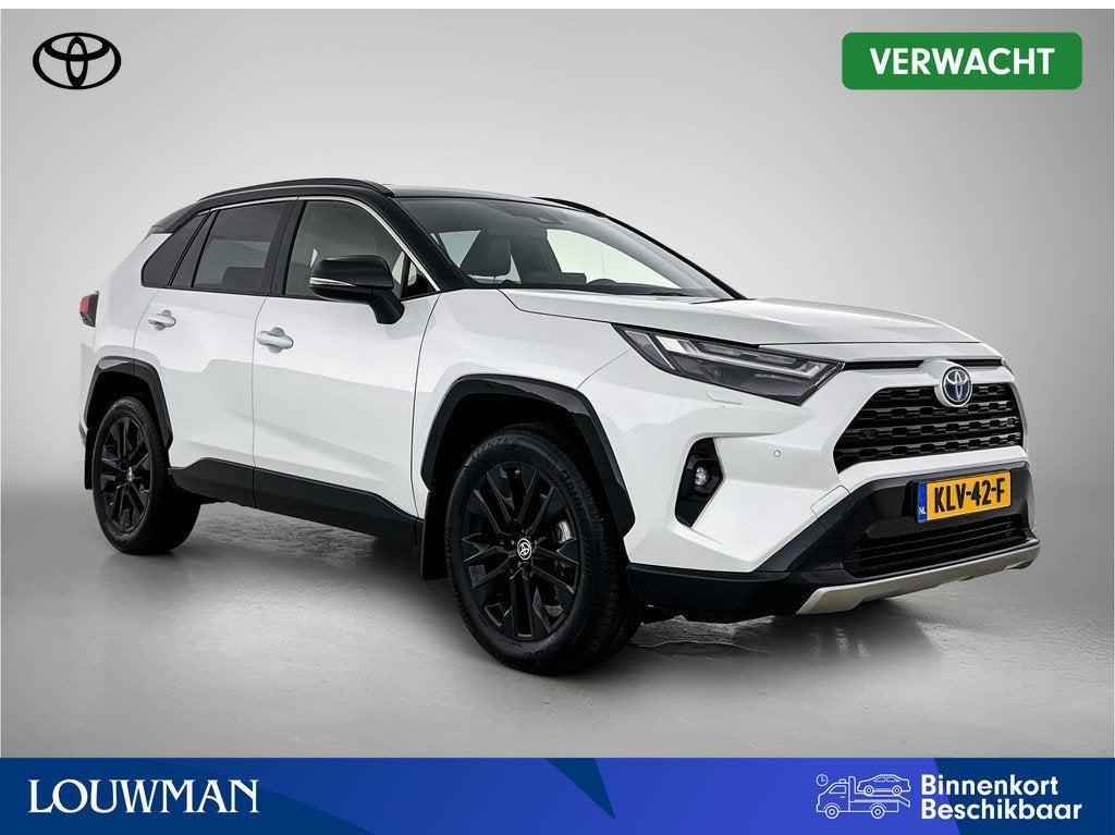 Toyota RAV4 2.5 Hybrid AWD Style Bi-Tone | Dealer onderhoude, Auto's, Toyota, Automaat, 12 maanden, Gebruikt, 4 cilinders