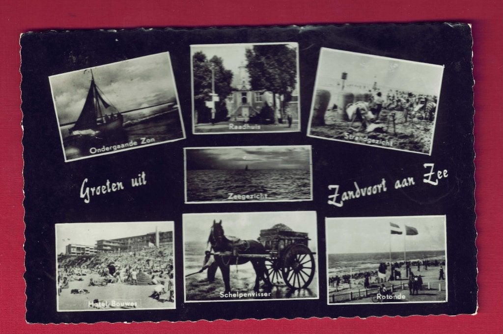 Zandvoort - Groeten uit - 1959 ( 1.) - (pst.st. Haarlem-St), Ophalen of Verzenden, 1940 tot 1960, Gelopen, Noord-Holland