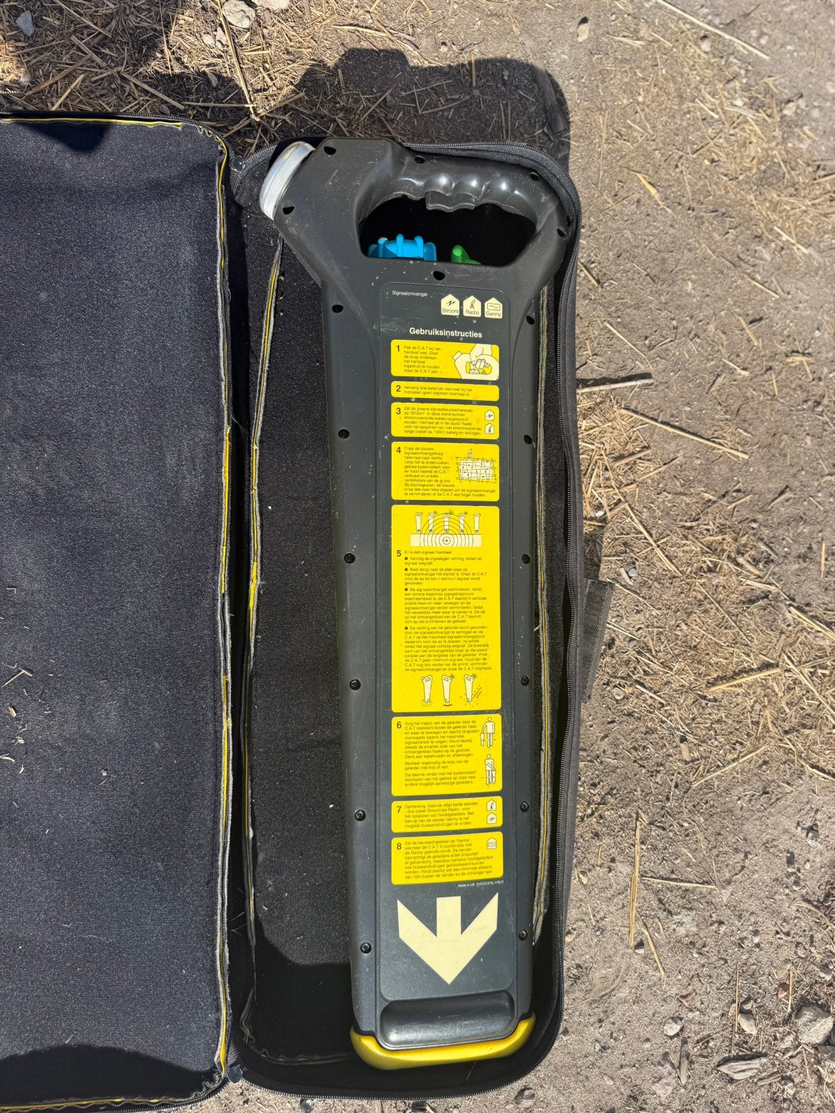 Radiodetection C.A.T. Kabelzoeker (33kHz) + Tas, Doe-het-zelf en Verbouw, Meetapparatuur, Ophalen of Verzenden, Gebruikt