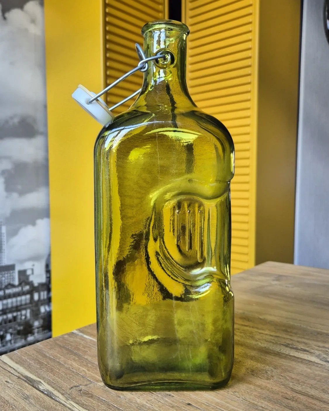 Groene glazen petfles, Ophalen of Verzenden