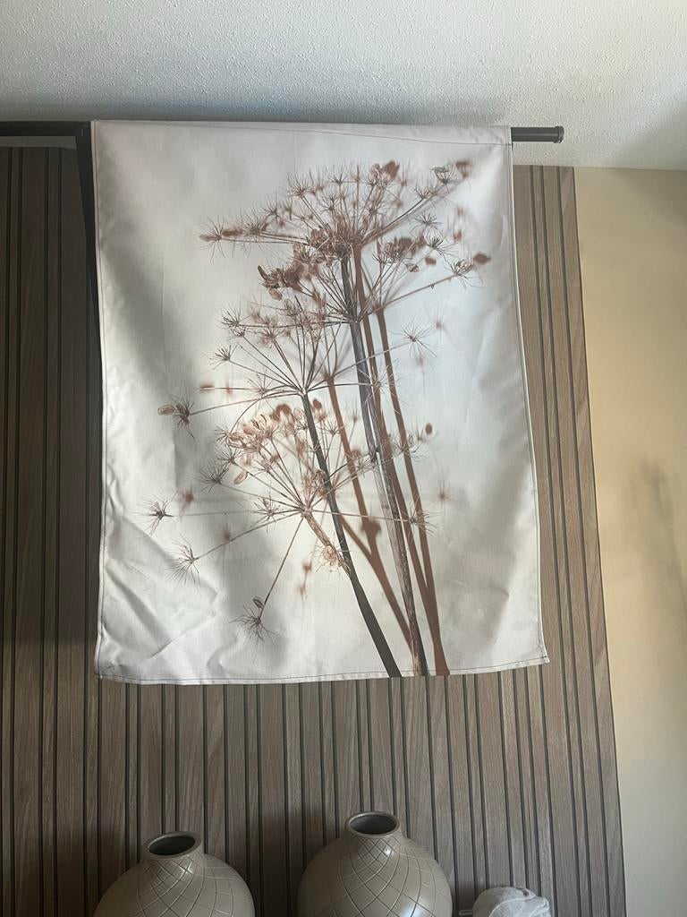 Wandkleed met botanische print - 110x85 cm, Ophalen of Verzenden