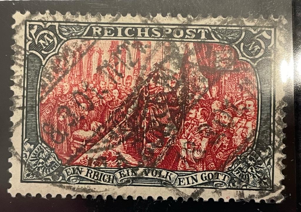 Duitse rijk michel 66II pf1 gekeurd, Verzenden, Gestempeld, Overig, Met plakker