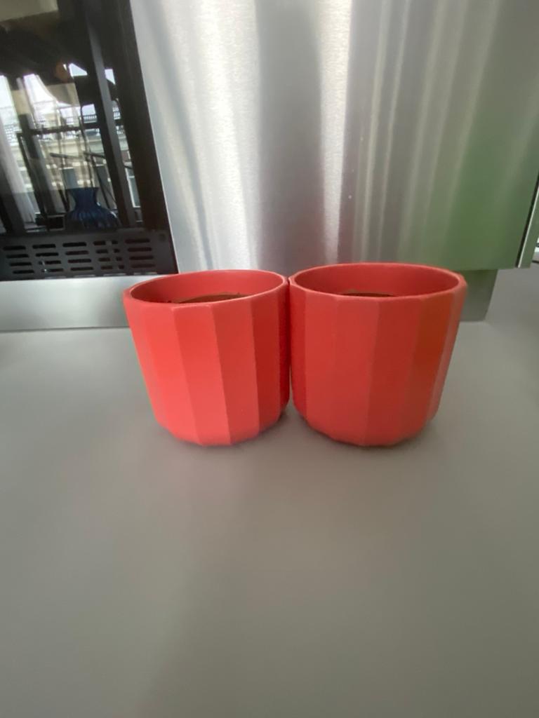 Potten met binnenpot, Rond, Ophalen of Verzenden, Zo goed als nieuw, Balkon