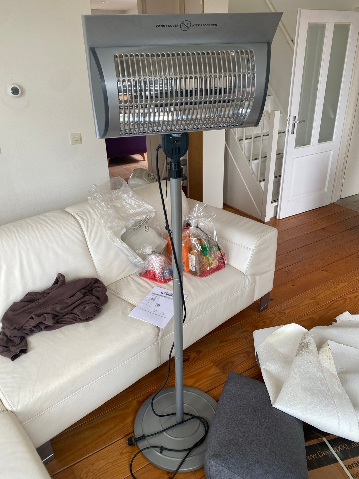 Eurom TH 2003S de Luxe Terrasverwarmer 2000 Watt, Ophalen, Kachel, Zo goed als nieuw, 60 tot 150 cm