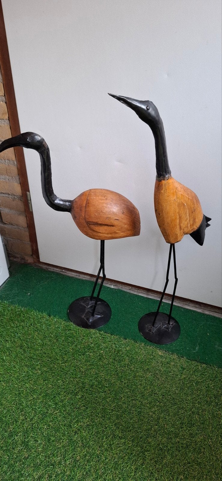 Houten metalen vogels, Ophalen, Zo goed als nieuw