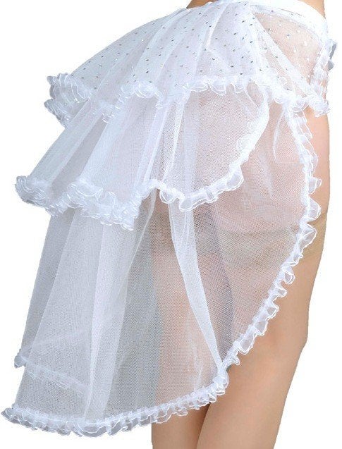 Restpartij van 4 long bustles petticoats, Ophalen, Zo goed als nieuw, Carnaval, Kleding