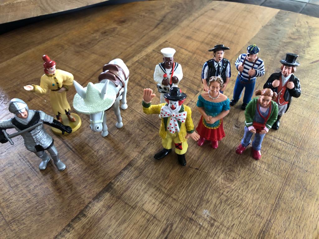 Pipo de Clown set van 10 figuren - Nostalgie jaren 60/70, Verzamelen, Ophalen, Gebruikt