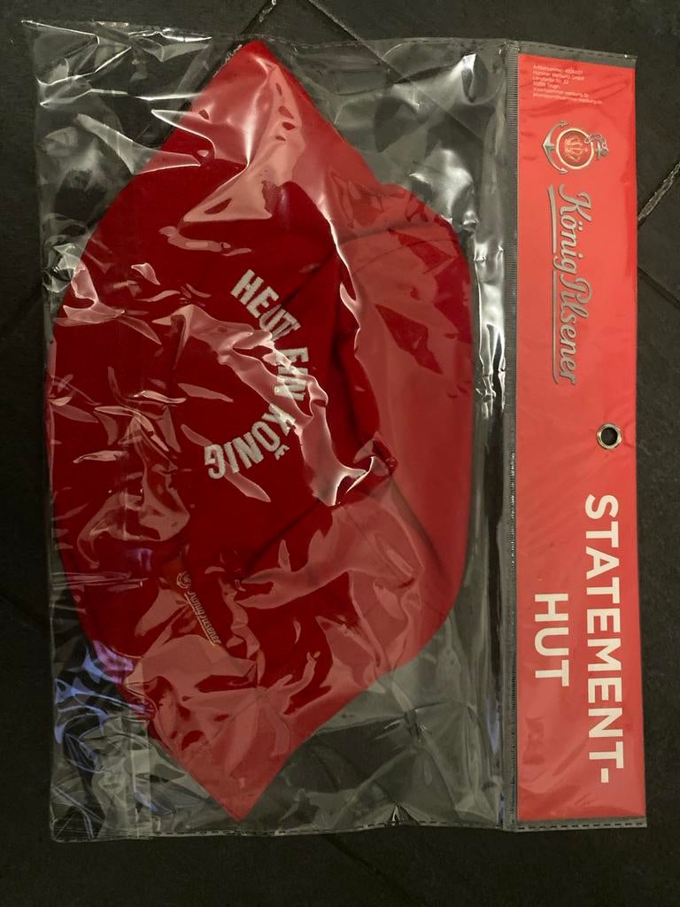 König Pilsener Statement Hoed - Nieuw, Verzamelen, Biermerken, Ophalen, Nieuw, Kleding