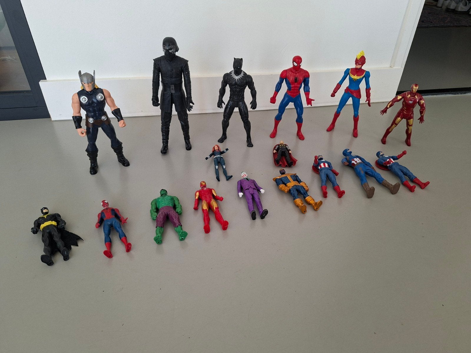 Grote collectie Marvel en DC actiefiguren, Ophalen of Verzenden, Gebruikt