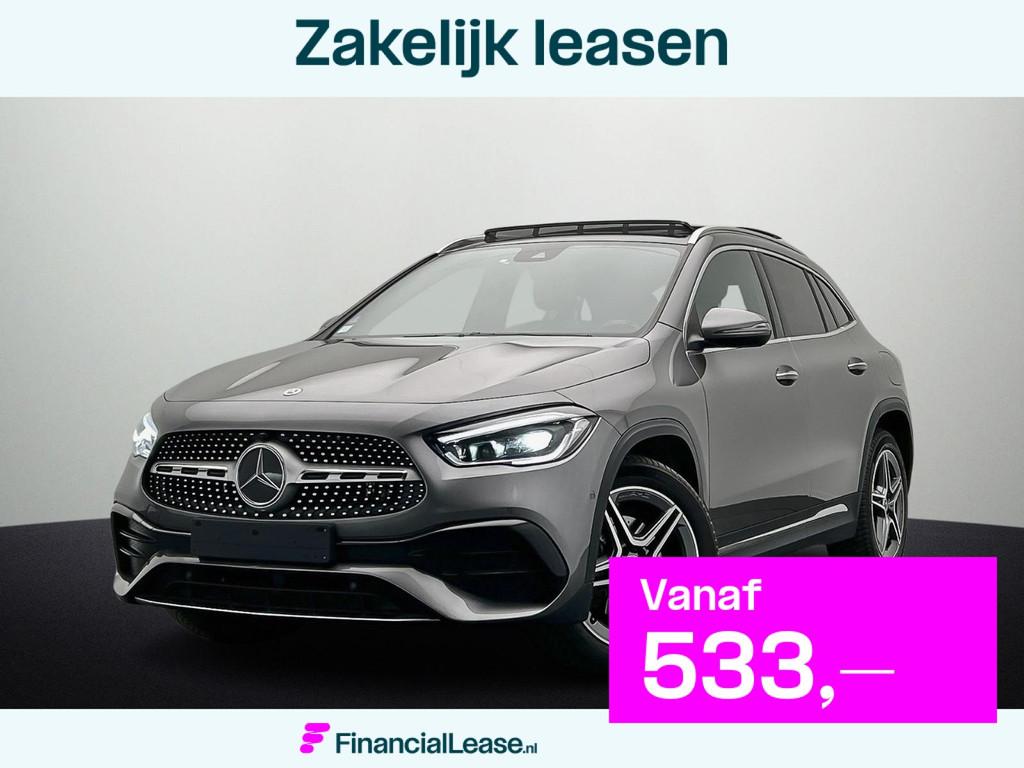 Mercedes-Benz GLA-klasse 250 e AMG|Pano|Ambilight|Stoelverw|, Automatische klimaatregeling, Gebruikt, Leder en Stof, Bedrijf