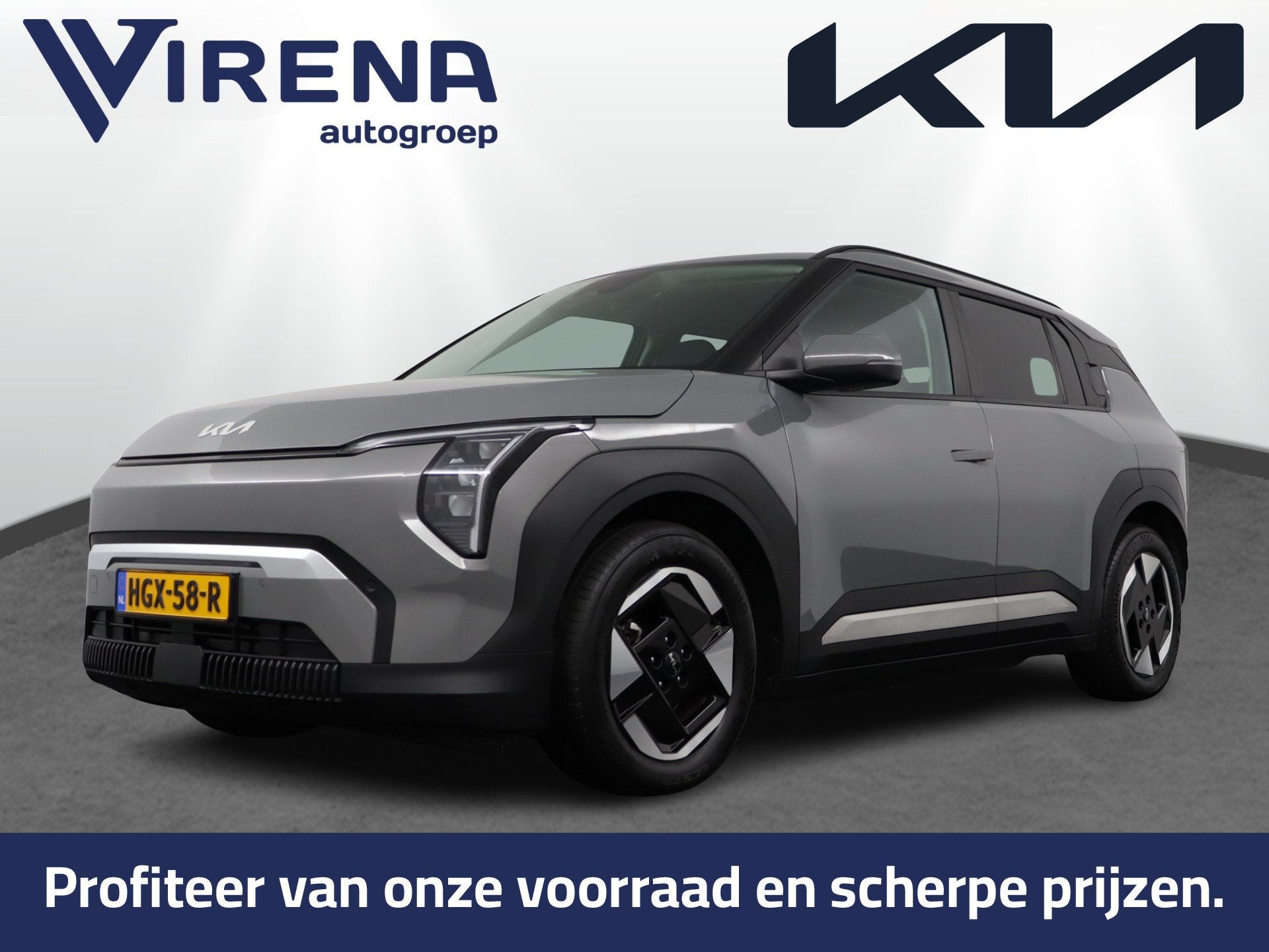 Kia EV3 Plus 81.4 kWh - Stoel/stuurwiel verwarming - Adaptie, Auto's, Stof, Gebruikt, Met garantie (alle), Origineel Nederlands