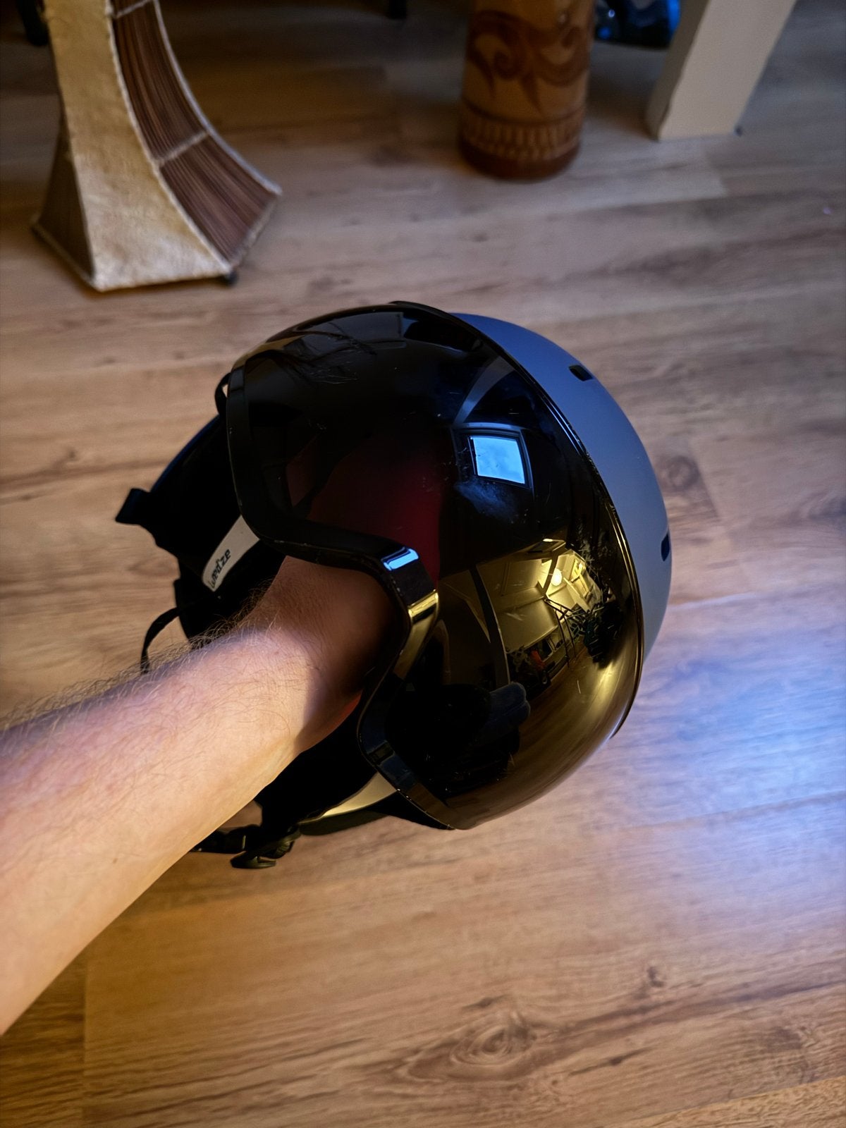 Wedze skihelm met vizier - Maat M (56-59 cm), Ophalen, Zo goed als nieuw