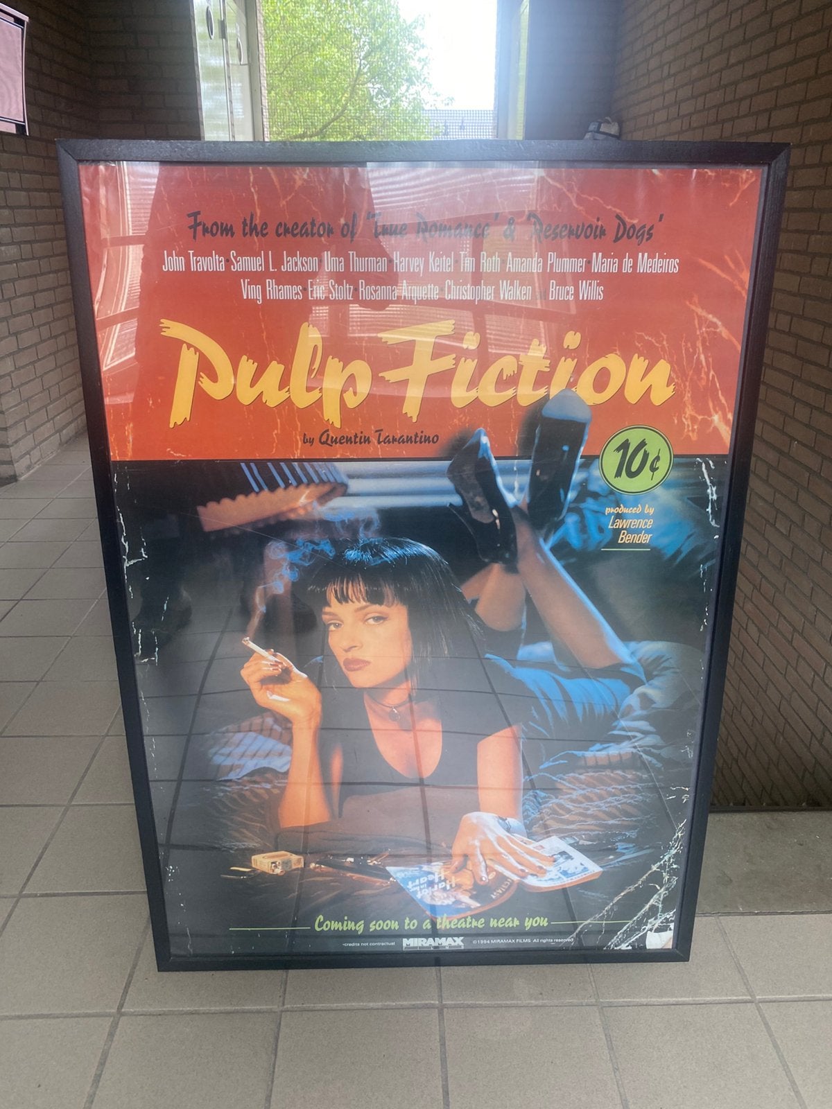 Pulp Fiction poster in lijst, Ophalen, Zo goed als nieuw, Poster
