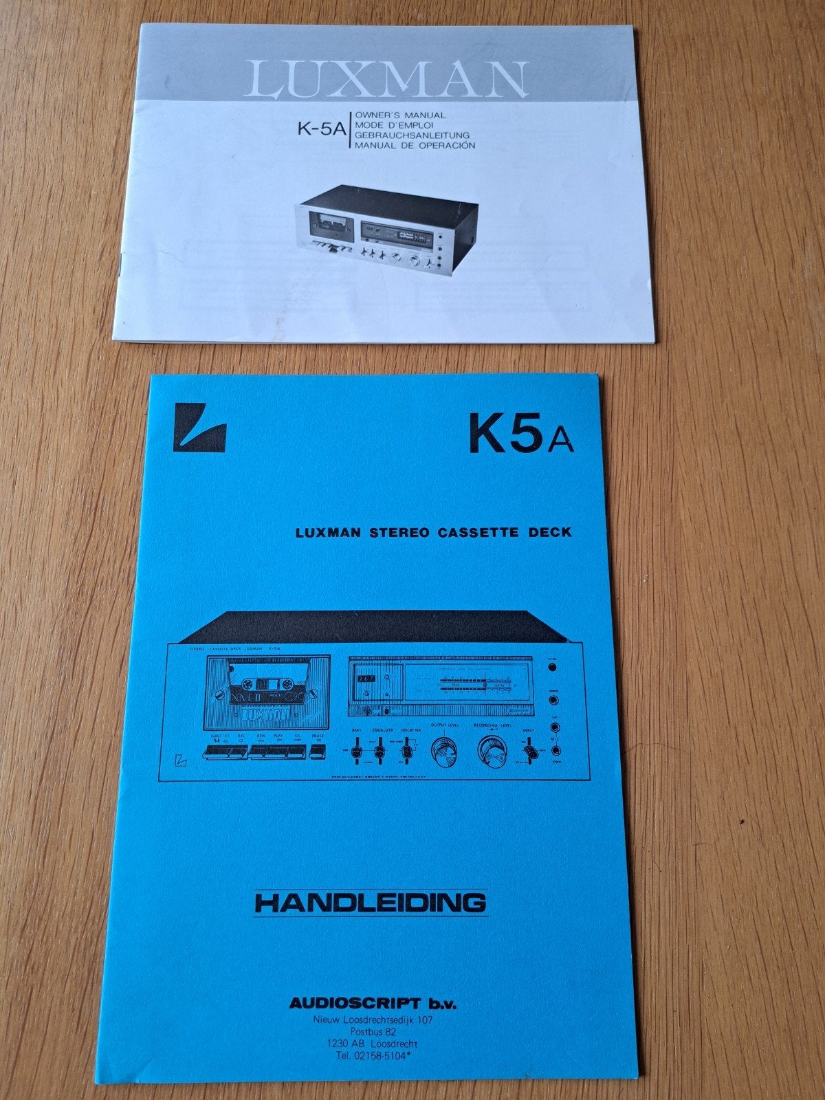 Luxman cassettedeck K-5A handleiding, Ophalen of Verzenden, Overige merken