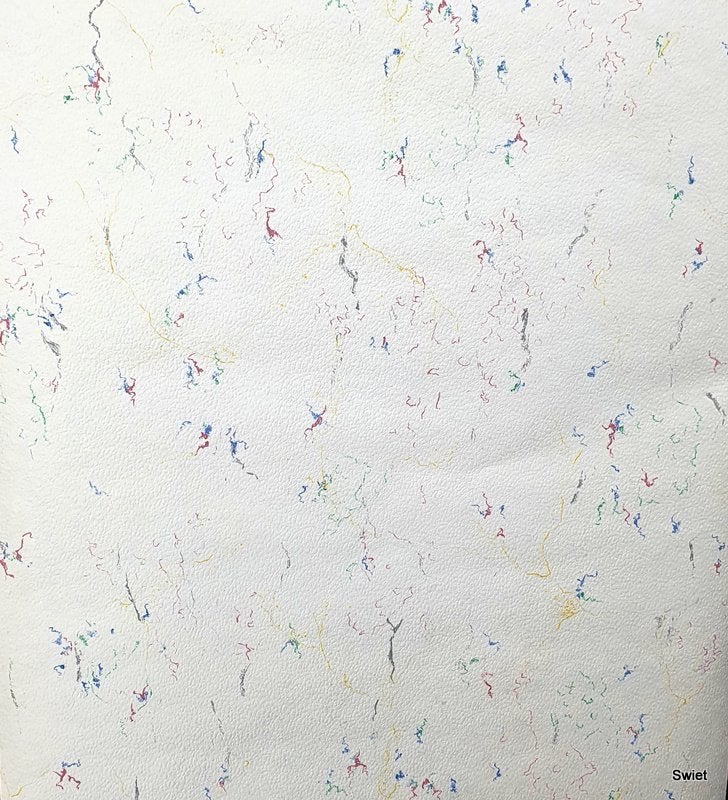 13103 oud kriegeltjes behang uit de eighties tijd swiet, Verzenden, Wit
