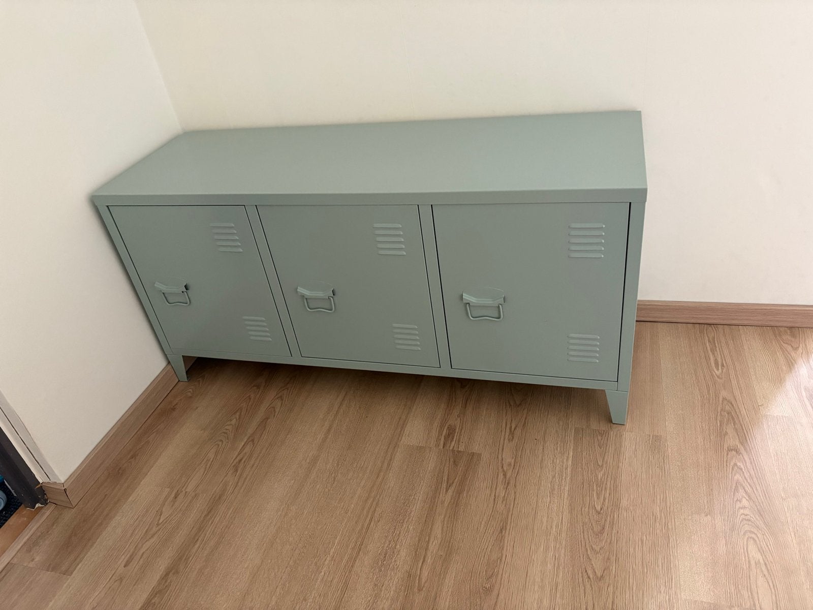 Stalen lockerkast turquoise - 60x140x40 cm, Ophalen, Zo goed als nieuw, Industrieel