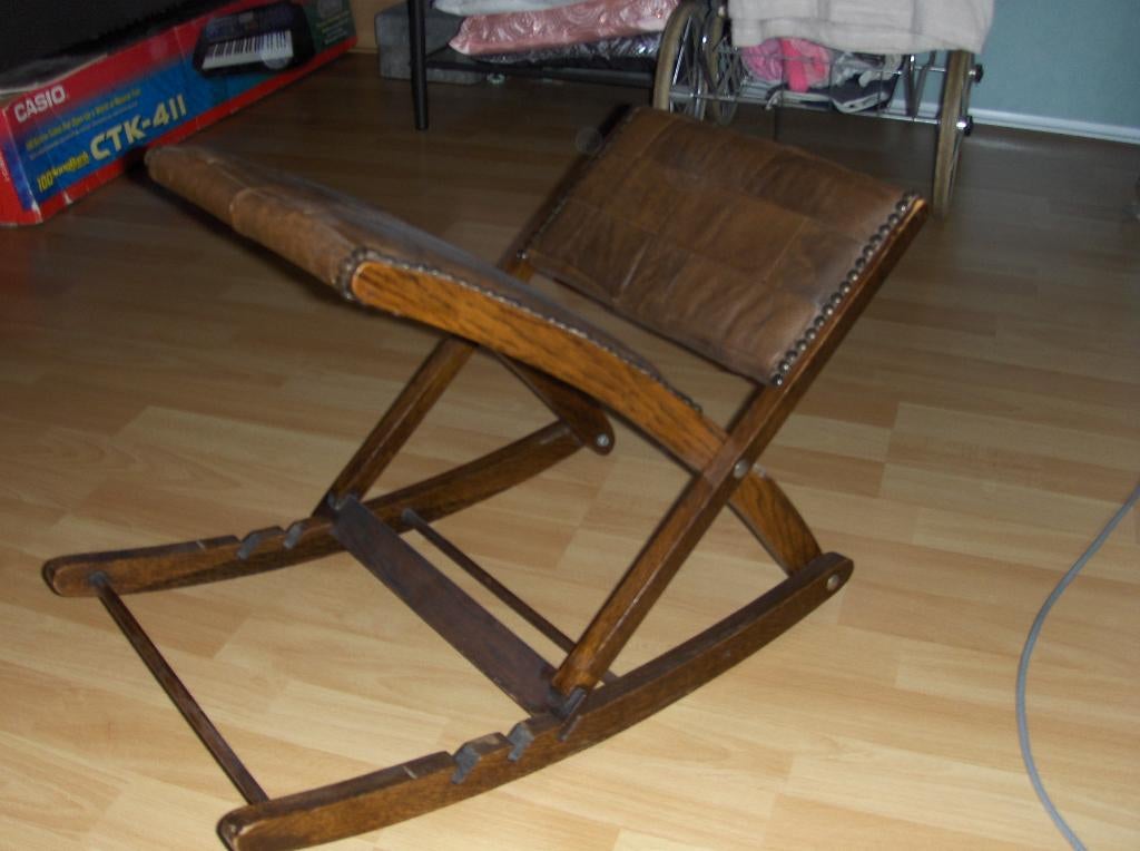 vintage voetenbankje, Ophalen, Minder dan 50 cm, Gebruikt, 100 tot 125 cm