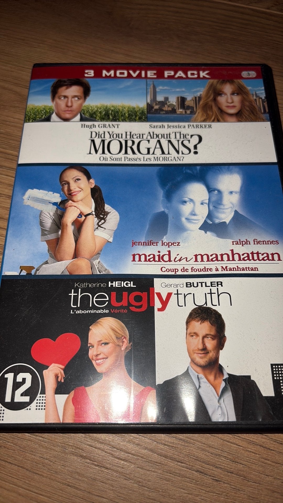 3-movie pack met 3 films met o.a. Hugh Grant en J-Lo., Vanaf 16 jaar, Ophalen of Verzenden, Zo goed als nieuw, Actiekomedie