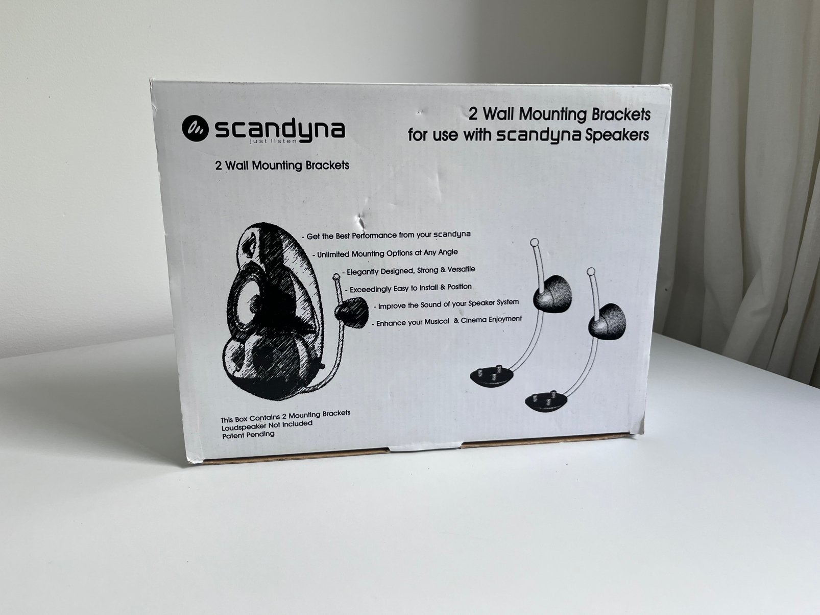 Scandyna muurbeugels voor Minipods, Audio, Tv en Foto, Luidsprekers, Overige merken, Overige typen, Ophalen of Verzenden, Zo goed als nieuw