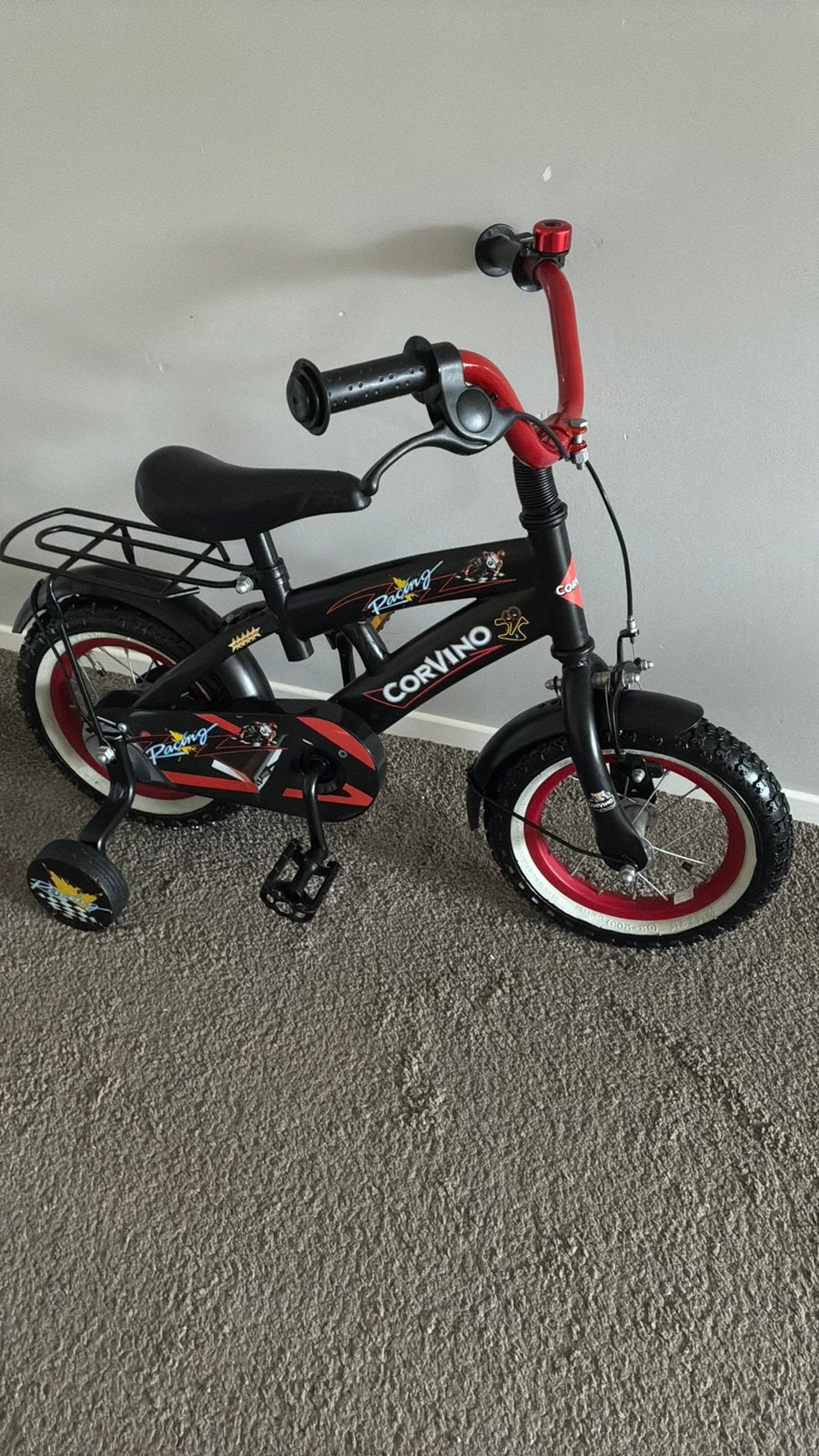 Brandschone Corvino Racing 12 inch, Fietsen en Brommers, Ophalen, Zo goed als nieuw, Minder dan 16 inch