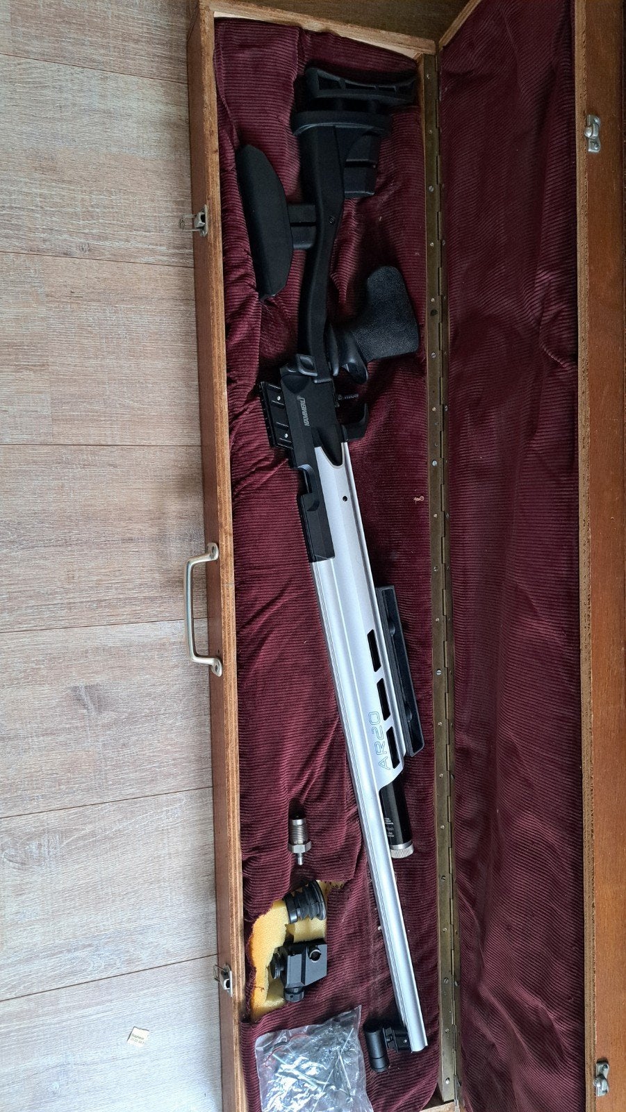 Hammerli AR20 luchtgeweer met koffer en accessoires, Ophalen of Verzenden, Zo goed als nieuw