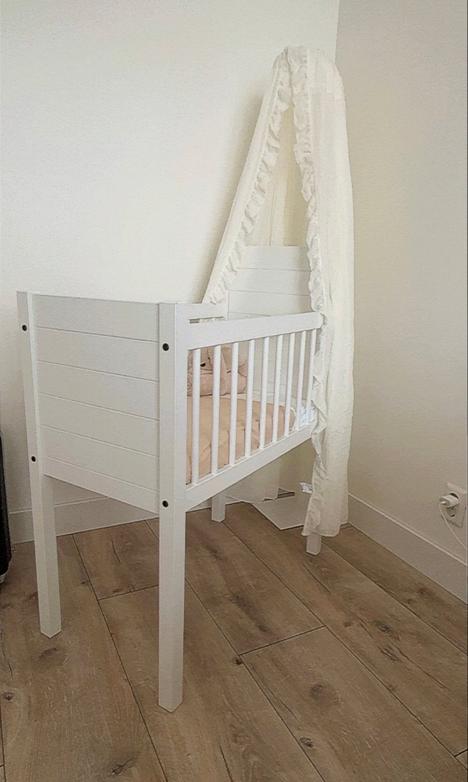 Prénatal wieg Elian 40x80cm wit, Kinderen en Baby's, Babywiegjes en Ledikanten, Ophalen, Zo goed als nieuw, Wieg