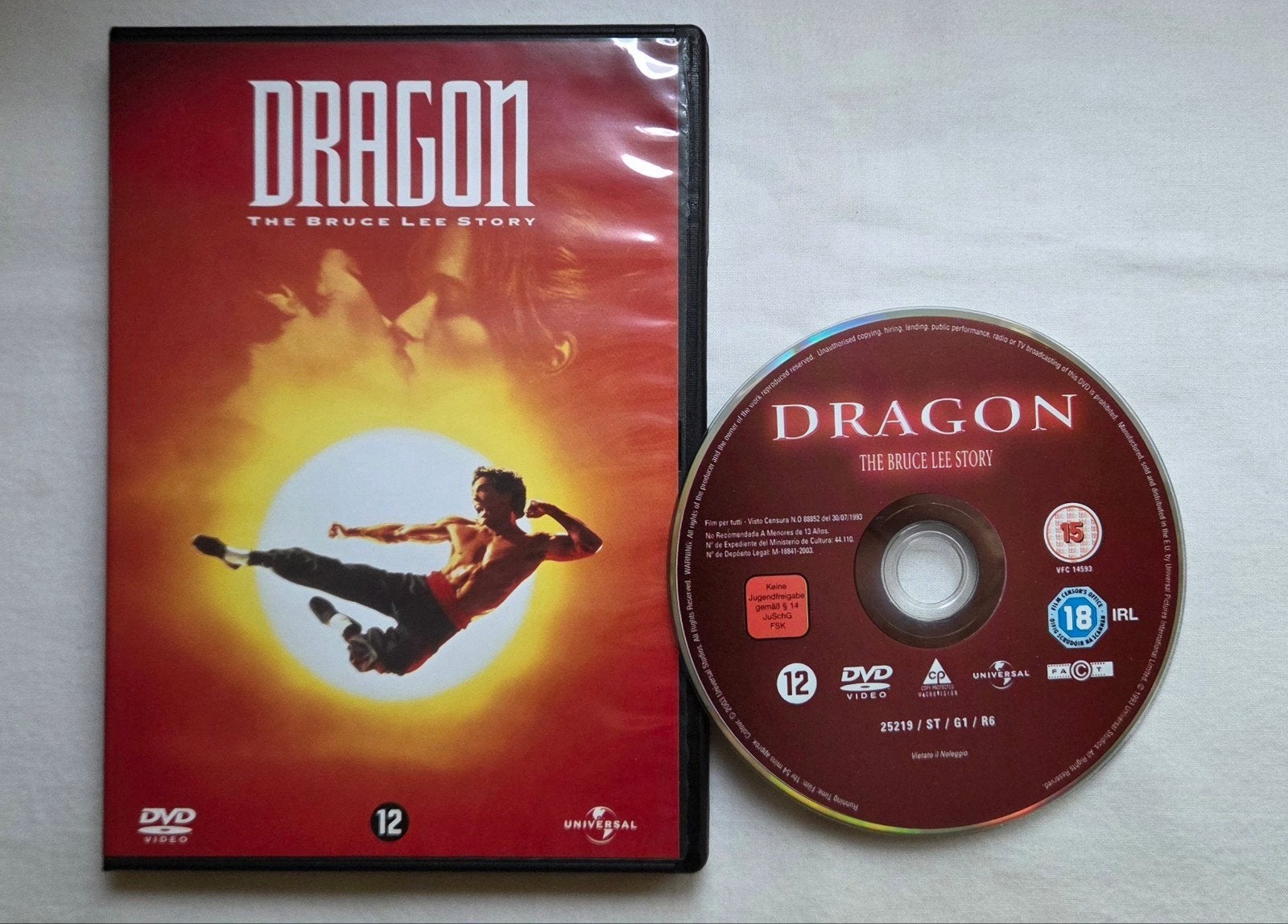 Dragon The Bruce Lee Story Dvd Actie/Kung-Fu, Cd's en Dvd's, Vanaf 16 jaar, Ophalen of Verzenden, Zo goed als nieuw