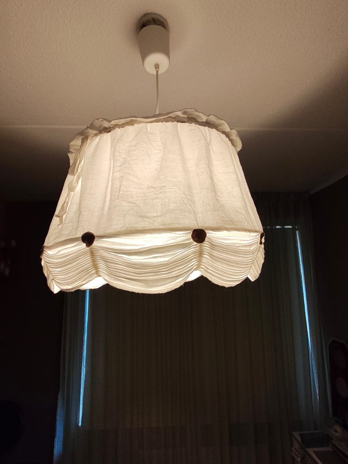 stoffen lamp, Huis en Inrichting, Lampen | Plafondlampen, Ophalen of Verzenden