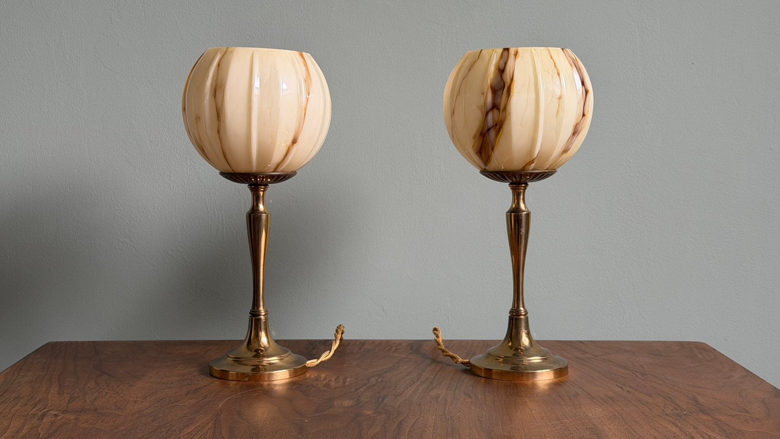Vintage art deco lamp tafellamp bedlamp, Huis en Inrichting, Lampen | Tafellampen, Gebruikt, Art deco, 28 cm, E14 (klein)