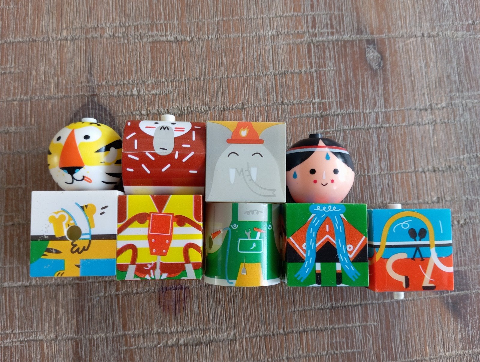 Hema Stapelblokjes Dierenfiguren, Ophalen of Verzenden, Jongen of Meisje
