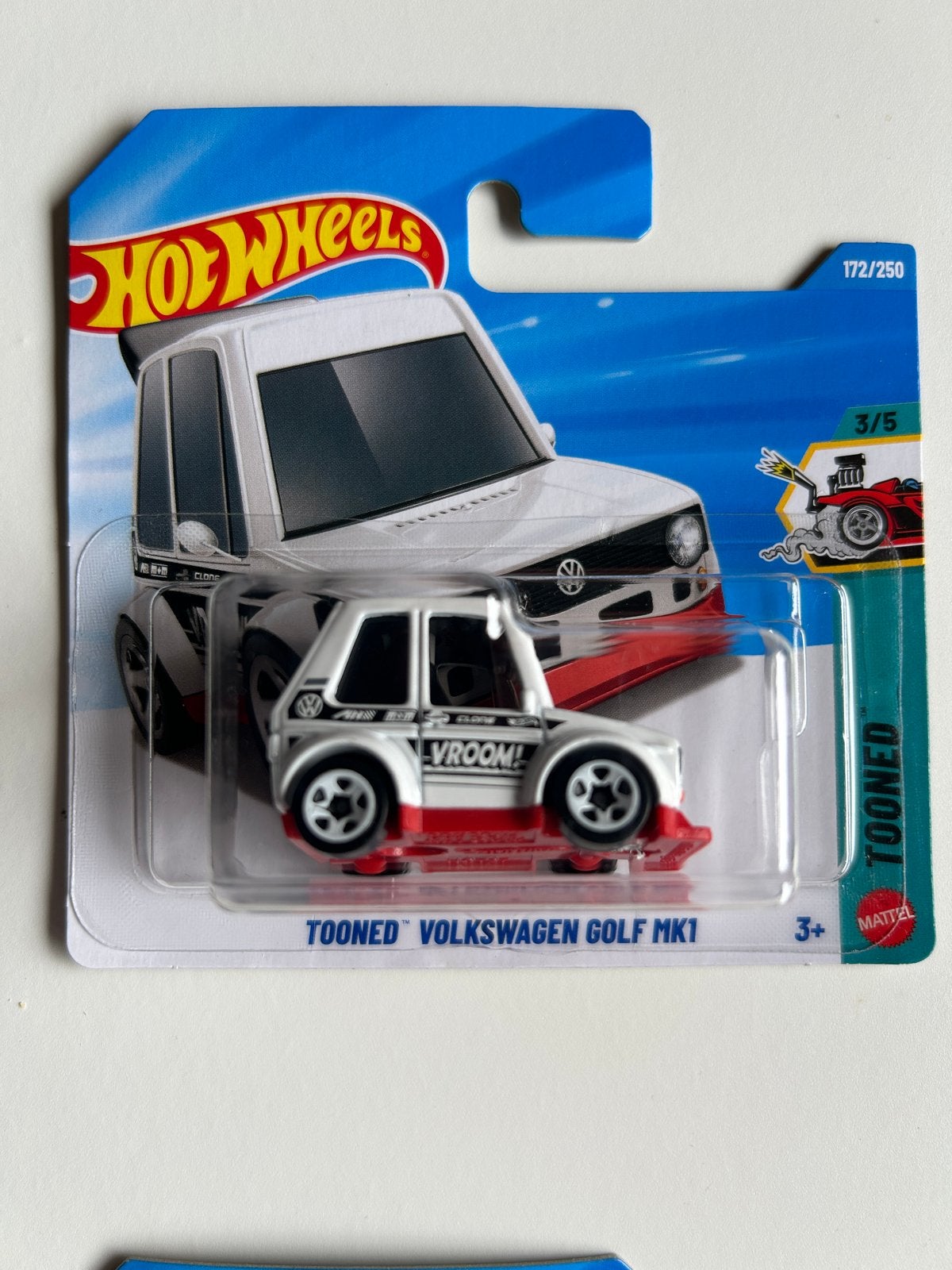 Hot Wheels Tooned Volkswagen Golf MK1 172/250, Ophalen of Verzenden, Nieuw, Auto