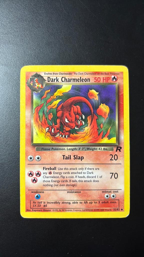 Dark Charmeleon 1995, Hobby en Vrije tijd, Verzamelkaartspellen | Pokémon, Ophalen of Verzenden, Gebruikt, Losse kaart