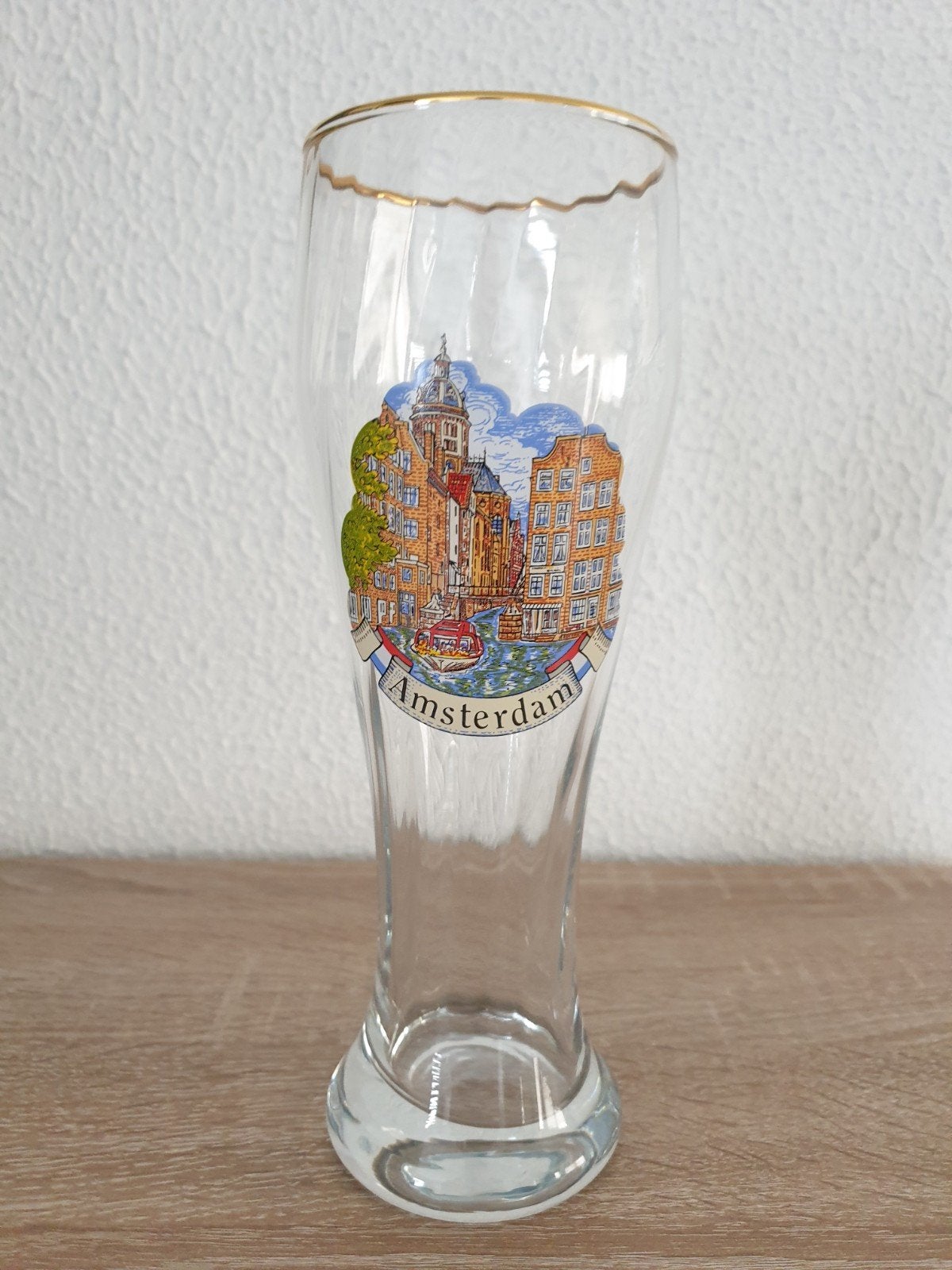 Bierglas 50cl "Amsterdam", Ophalen of Verzenden, Glas of Glazen, Overige merken