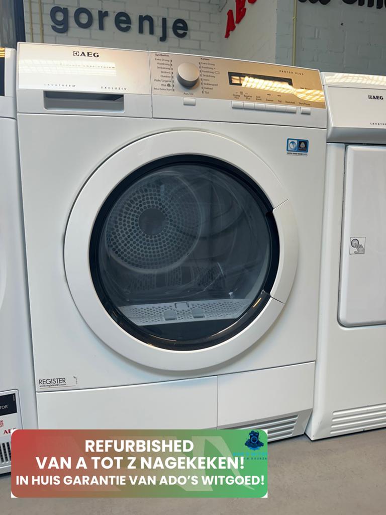 AEG Lavatherm Excluxiv 8KG WARMTEPOMPDROGER AbsoluteCare, AEG, Info@adoswitgoed.nl, Refurbished, Ophalen of Verzenden