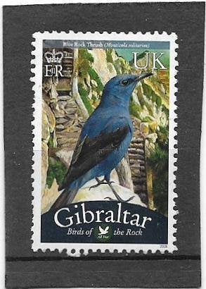 Gibraltar  2008 Birds of the Rock - Blue Rock Thrush UK, Verzenden, Gestempeld
