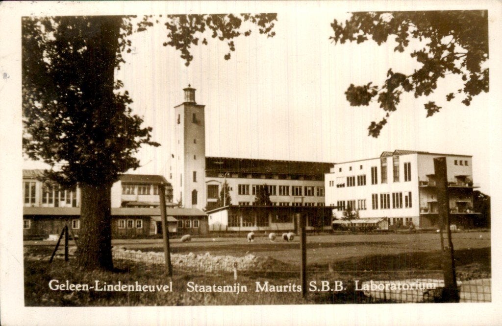 Geleen-Lindenheuvel - Staatsmijn Maurits - Laboratorium, Ophalen of Verzenden, 1960 tot 1980, Gelopen, Limburg