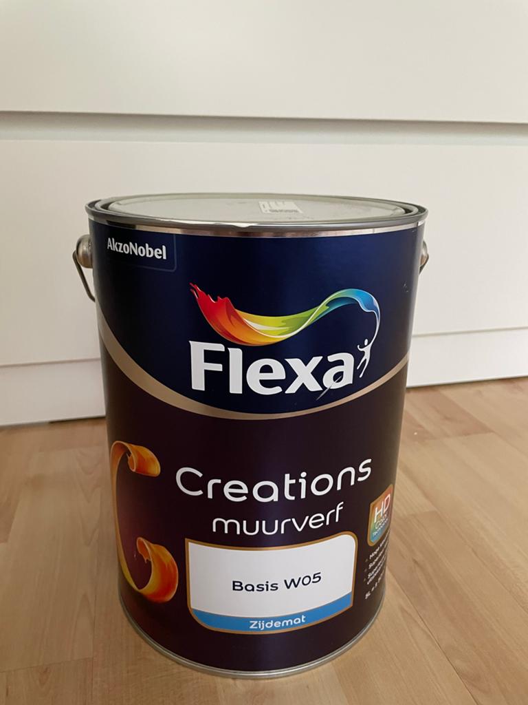 Flexa Creations Muurverf S 0502-Y Zijdemat 5L (50m2), Ophalen, Overige kleuren, 5 tot 10 liter, Verf