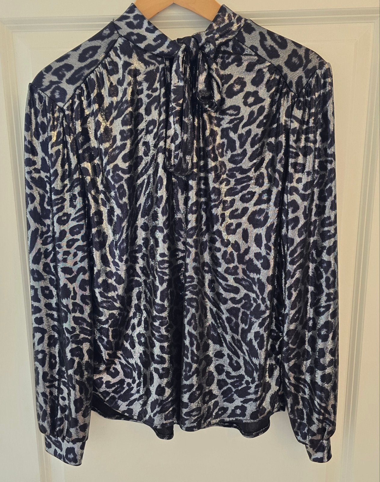 Zwart/zilverkleurig blousje van DeJacque, één maat., Kleding | Dames, DeJacque, Ophalen of Verzenden, Nieuw, Zwart