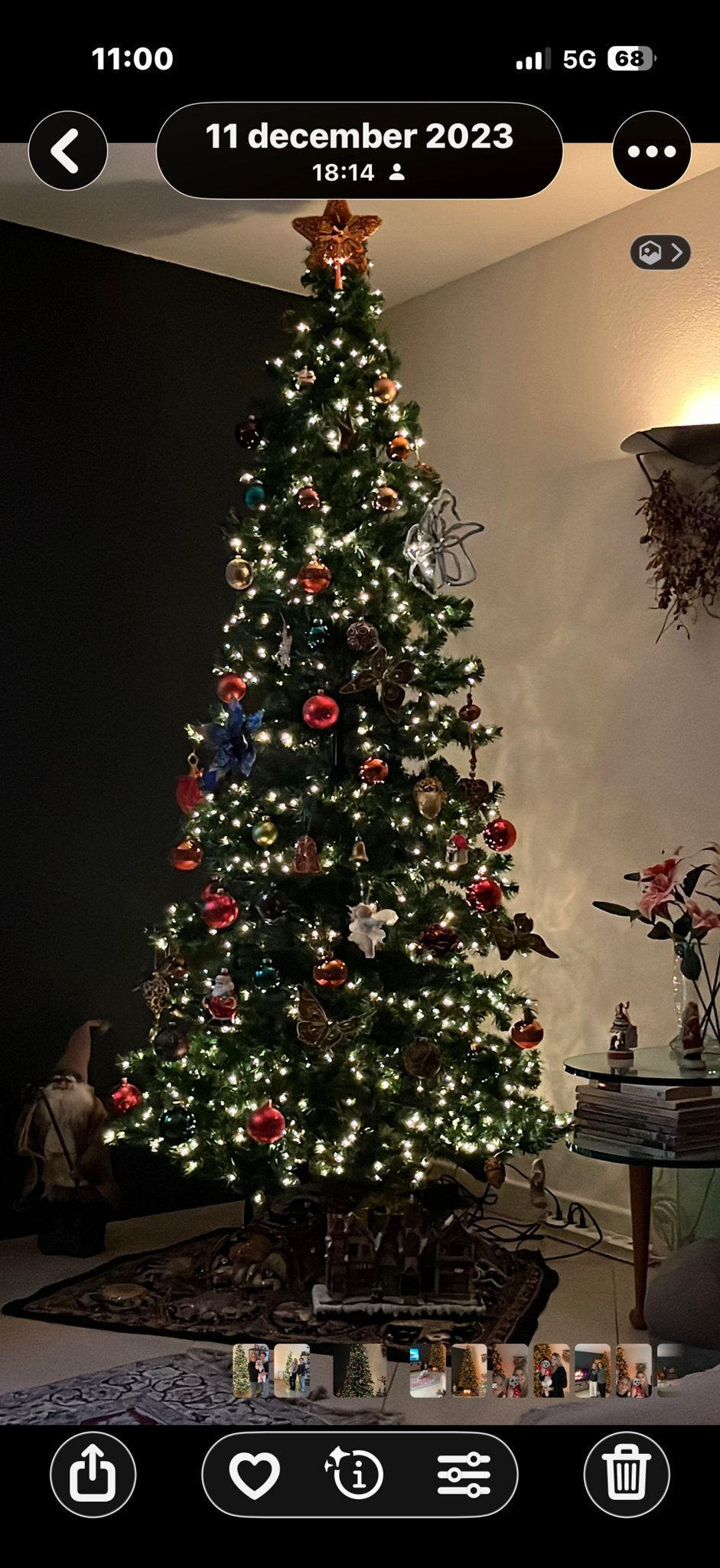 Kerstboom met geintegreerde verlichting, Diversen, Ophalen