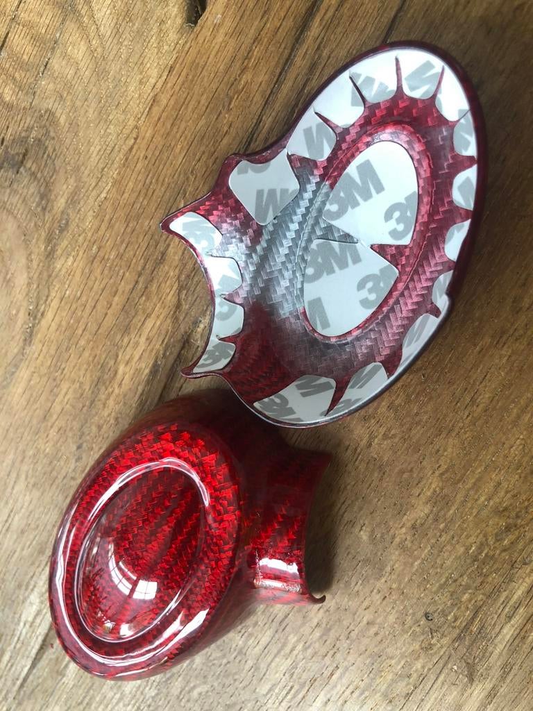 Mini Clubman F54 versnellingpook / knop cover. Red Carbon, Ophalen of Verzenden, Nieuw