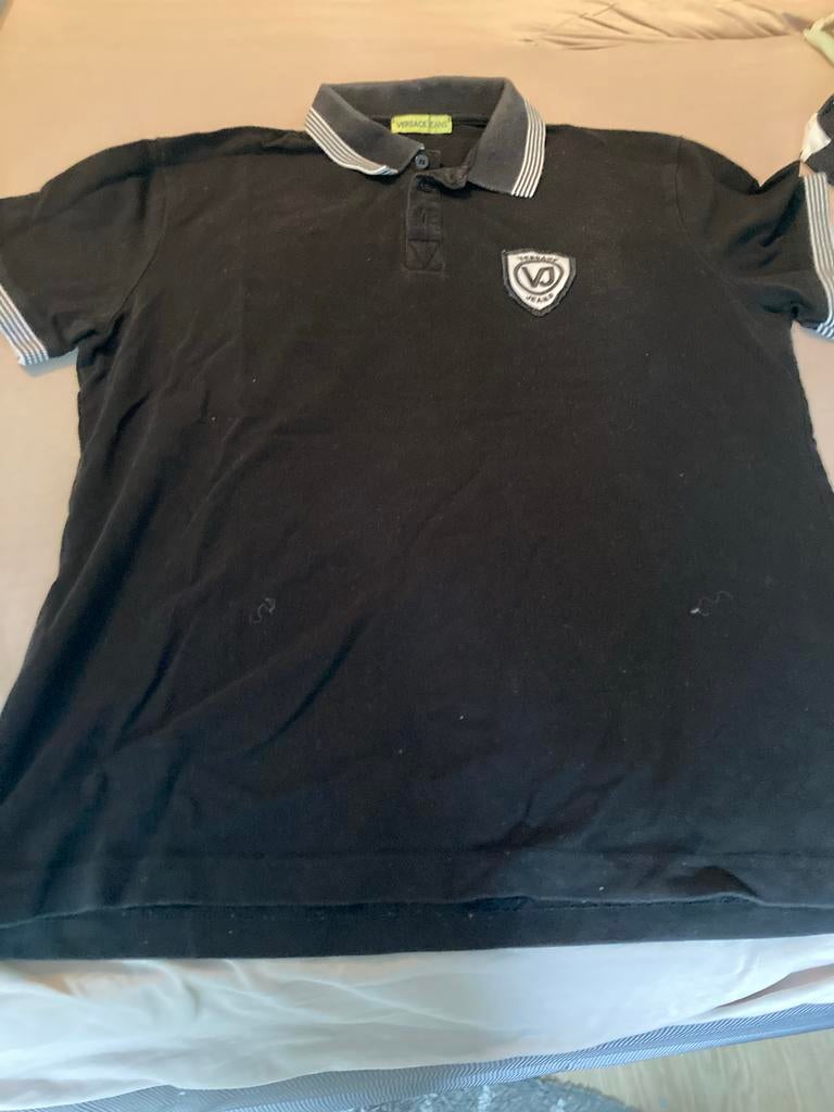 Zwarte Versace Jeans heren polo maat M - Zo goed als nieuw, Kleding | Heren, Ophalen of Verzenden, Zo goed als nieuw, Maat 48/50 (M)