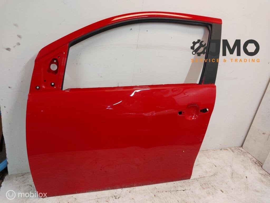 Portier linksvoor  Rood Peugeot 108 2014-2021, Auto-onderdelen, Gebruikt, Deur, Voor, Ophalen of Verzenden